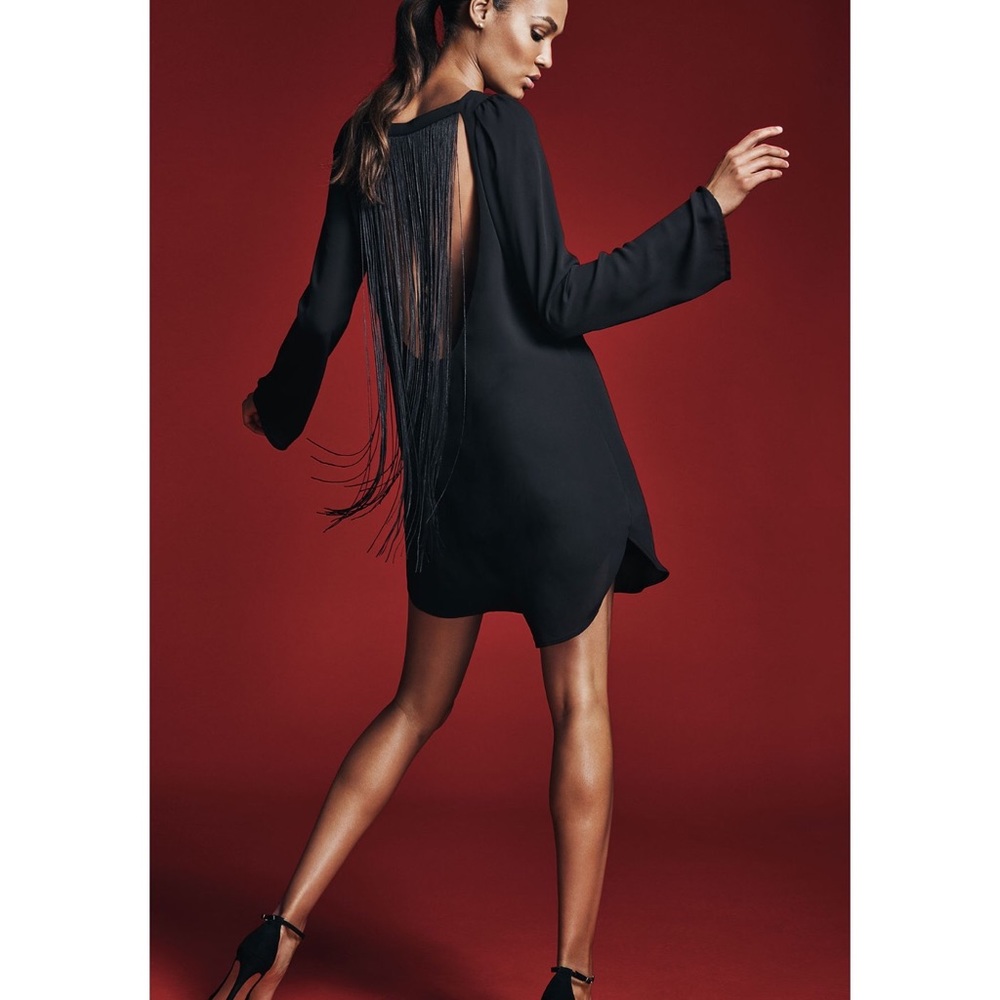 Black Express XS fringe dress